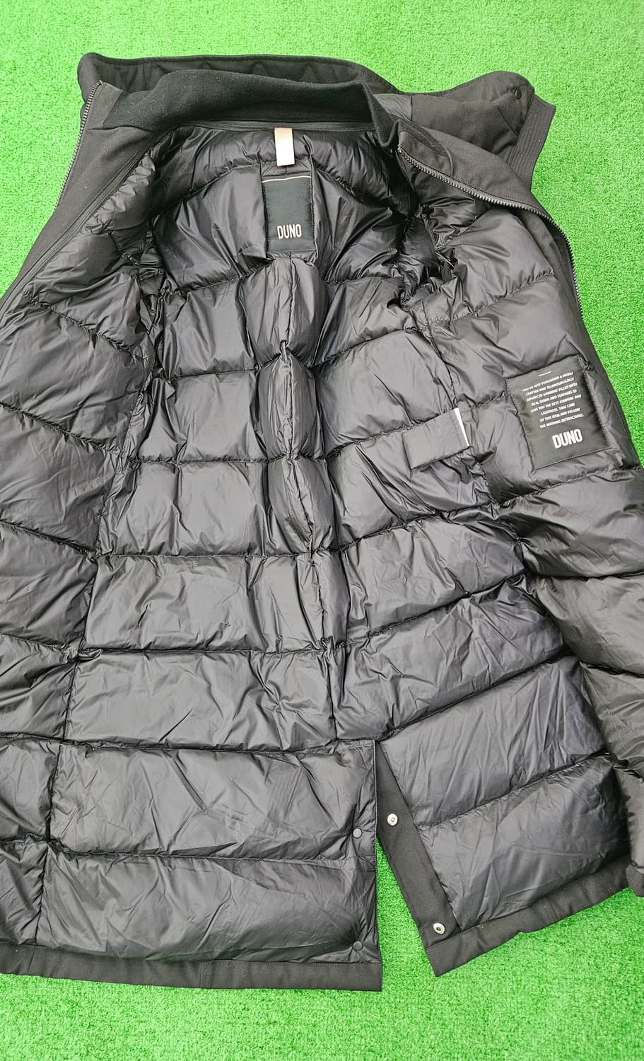 (정품) 두노 (DUNO) 블랙 벨티드 겨울덕다운롱패딩 코트 상품이미지3