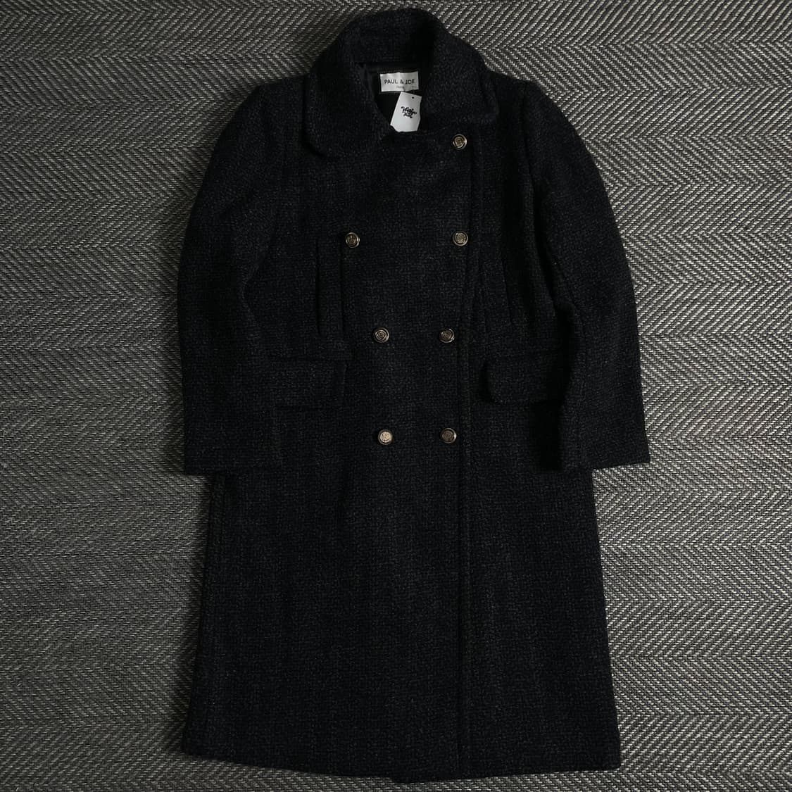 폴앤조 파리 아카이브 트위드 롱코트o 3634 상품이미지1