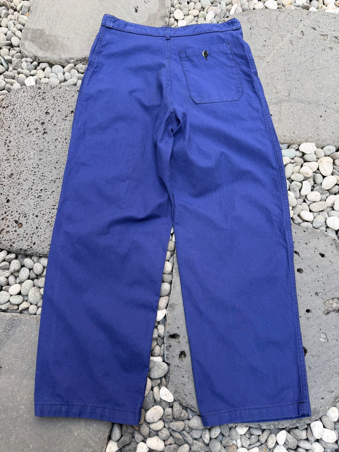 OLD VINTAGE NAVY BLUE WIDE 빈티지 프렌치워크팬츠 상품이미지2