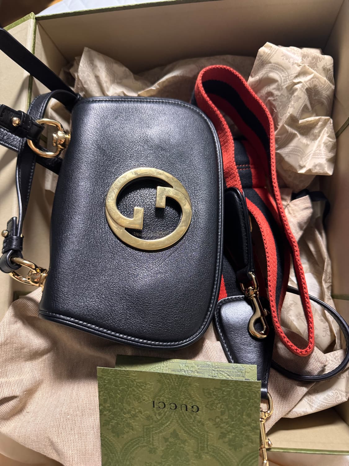 구찌 블론디 미니 숄더백 레더 블랙 상품이미지3