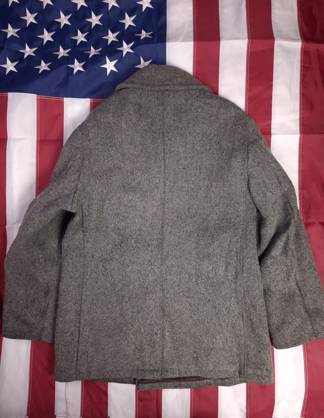 오리지날 90's 미국제조 미해군 TYPE 쇼트사 울 더플 피코트 상품이미지7