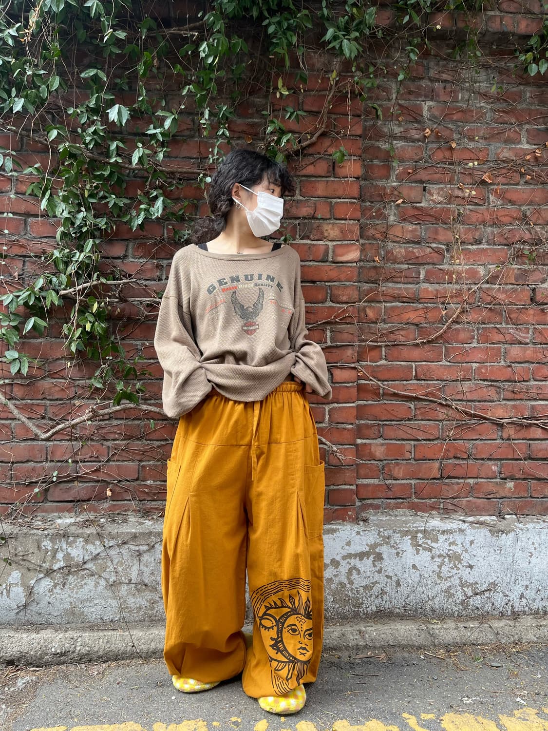 히피 에스닉 문양 벌룬 와이드 팬츠 상품이미지3