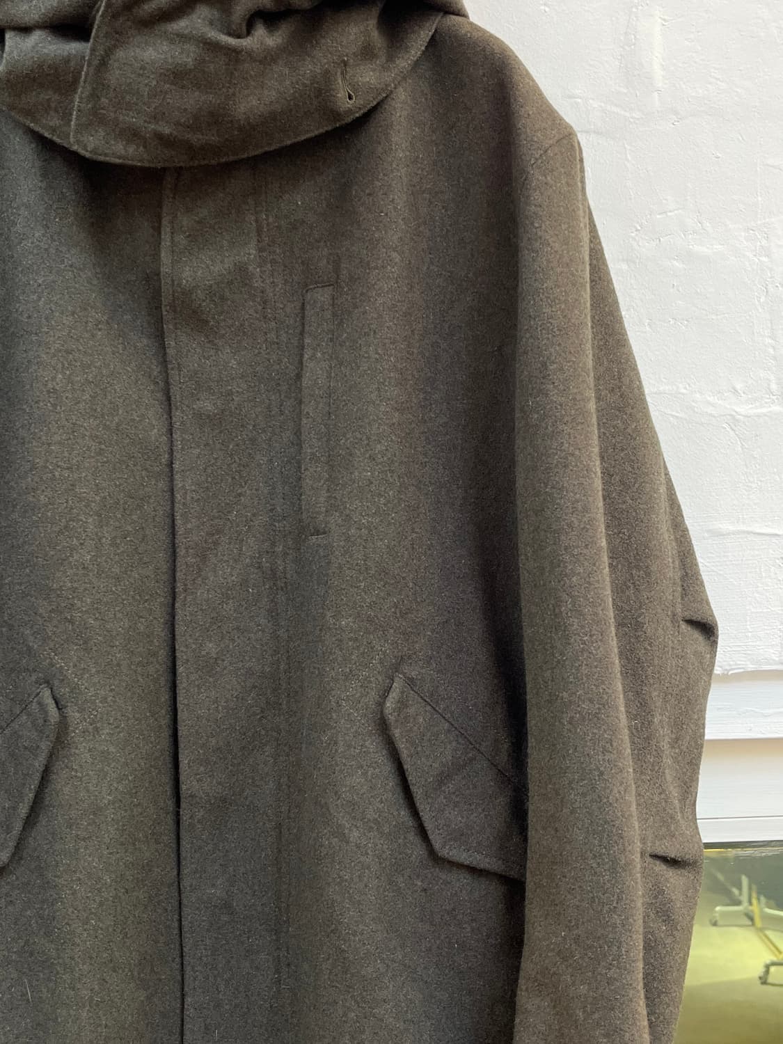United Arrows 그린라벨 울 후드자켓 XXL후드 리버시블 상품이미지4