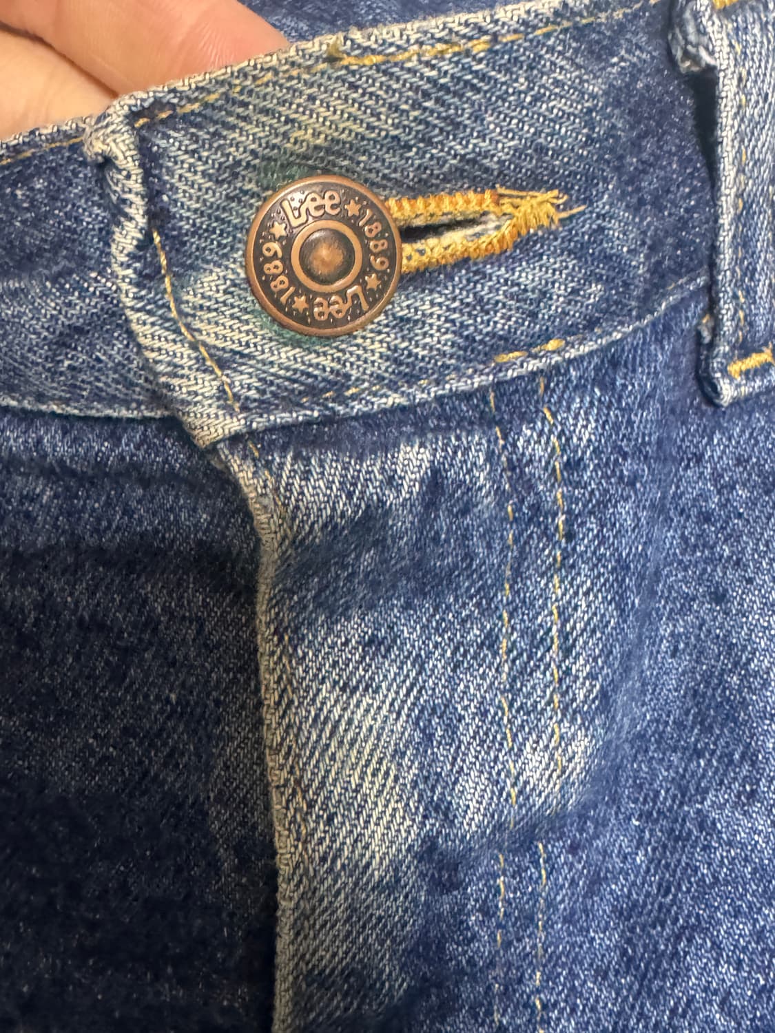 [31x34] 90s USA Lee 데님 워싱 팬츠 상품이미지5