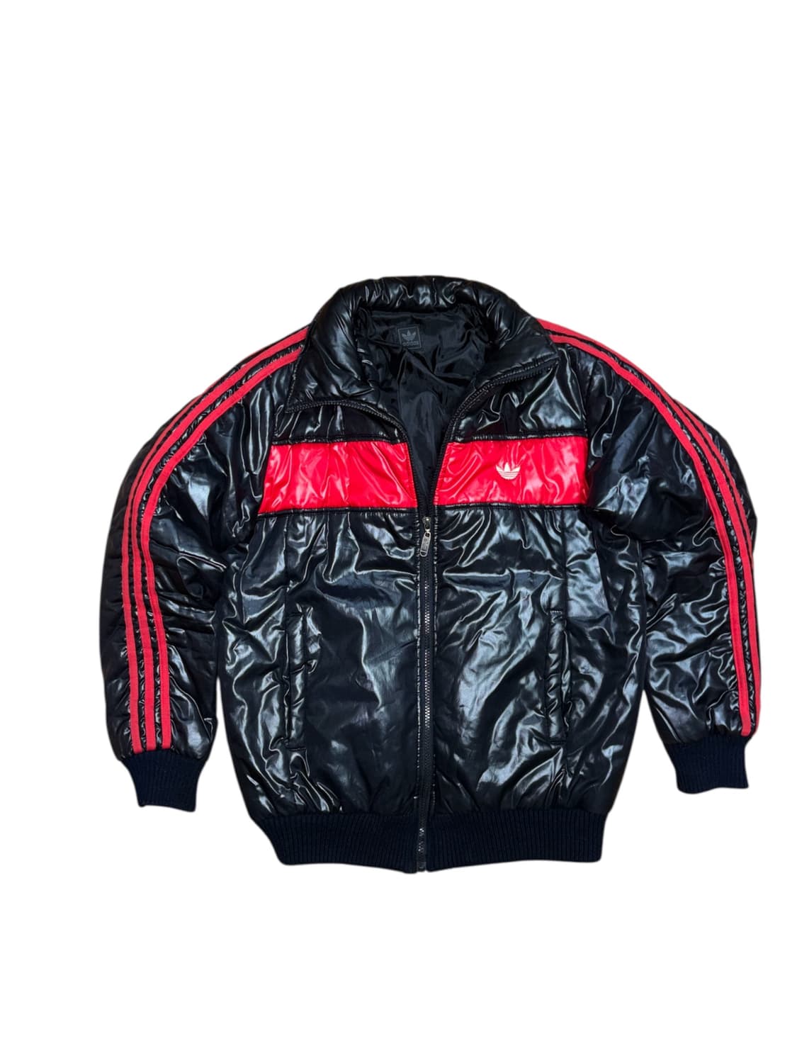 아디다스 퍼이어버드 빈티지 올드스쿨 검빨 패딩 상품이미지6