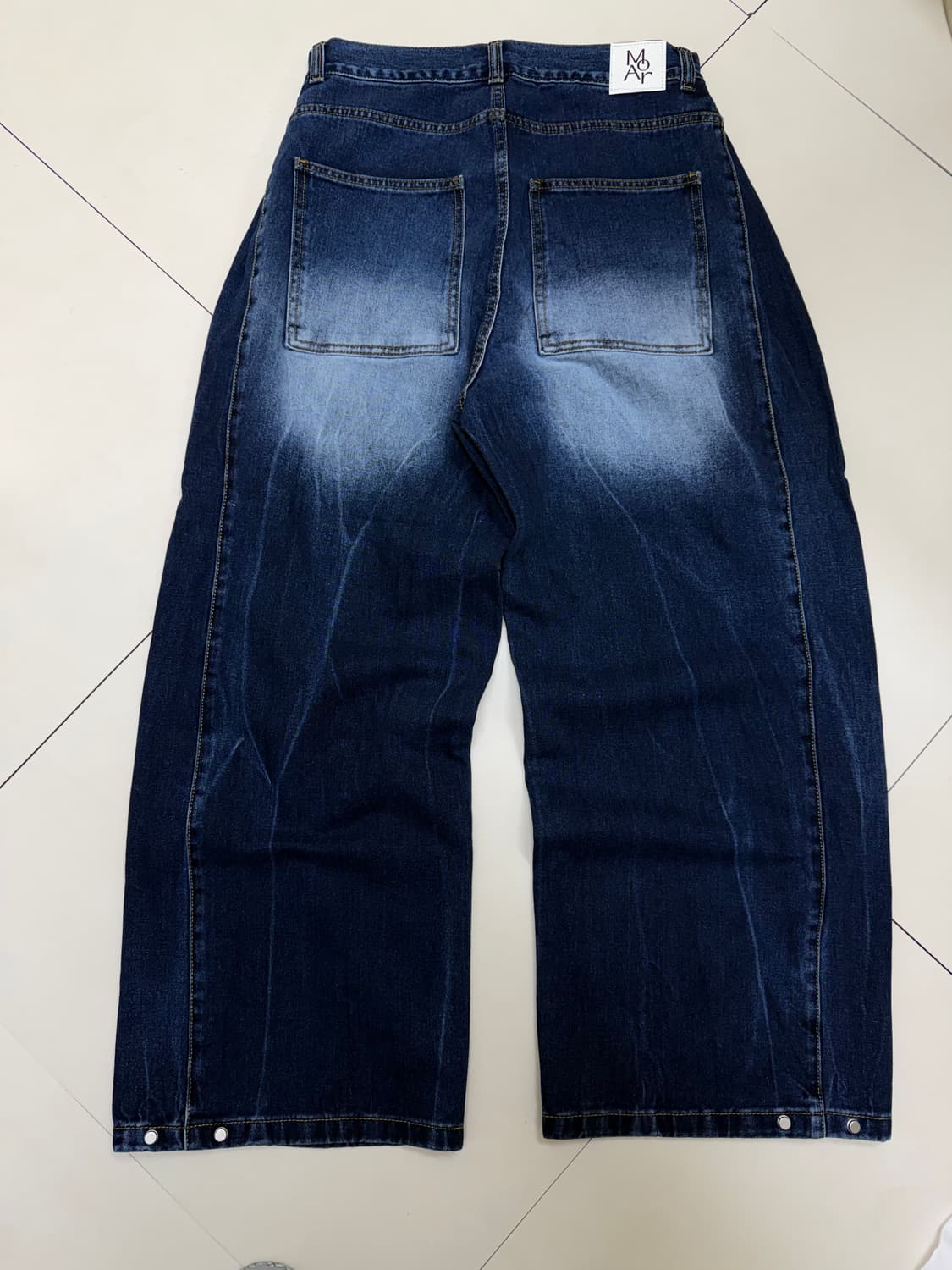 모덴아르더 워싱 와이드핏 데님팬츠 상품이미지4