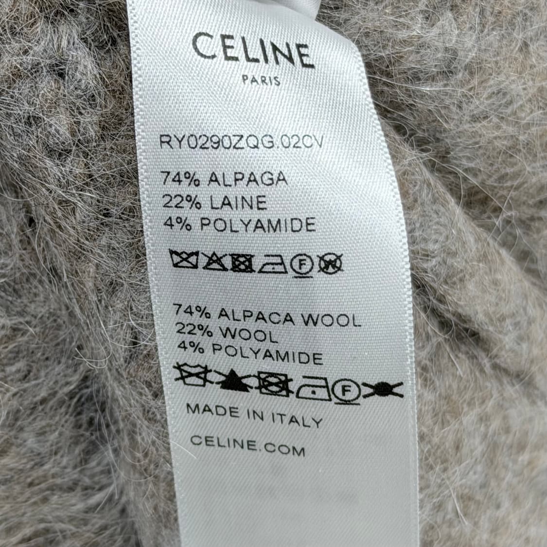 (S/L) / 셀린느 브러쉬드울 알파카 블렌드 니트 스웨터 상품이미지8