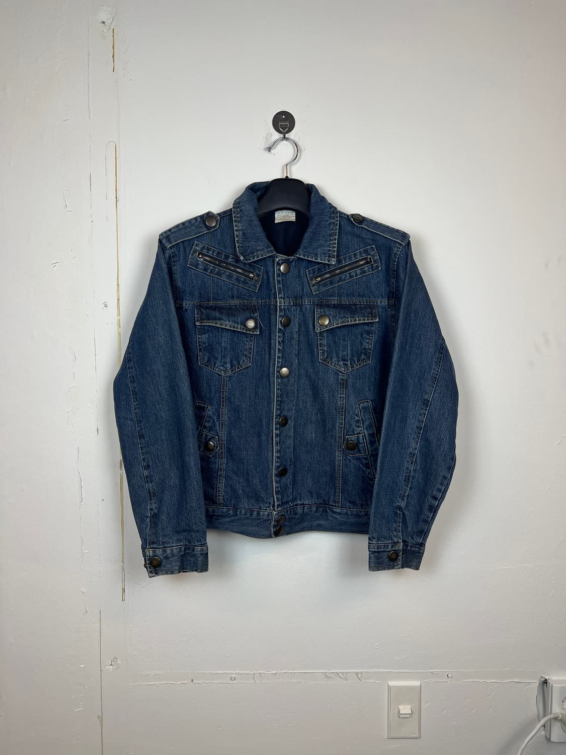 JPN WAWA & JEANS 진청 데님 자켓 L 상품이미지1