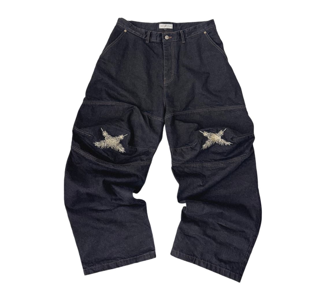 아오이로 오오키 페더 데님 팬츠 1사이즈 상품이미지1