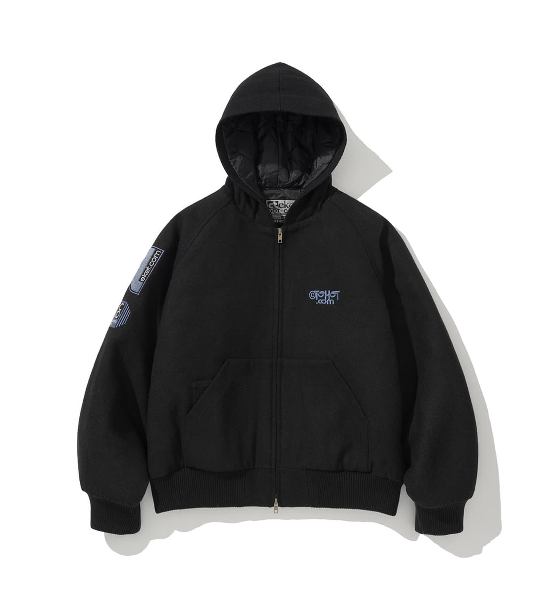 테켓 Teket Static Sound 후드 코트 블랙 상품이미지3