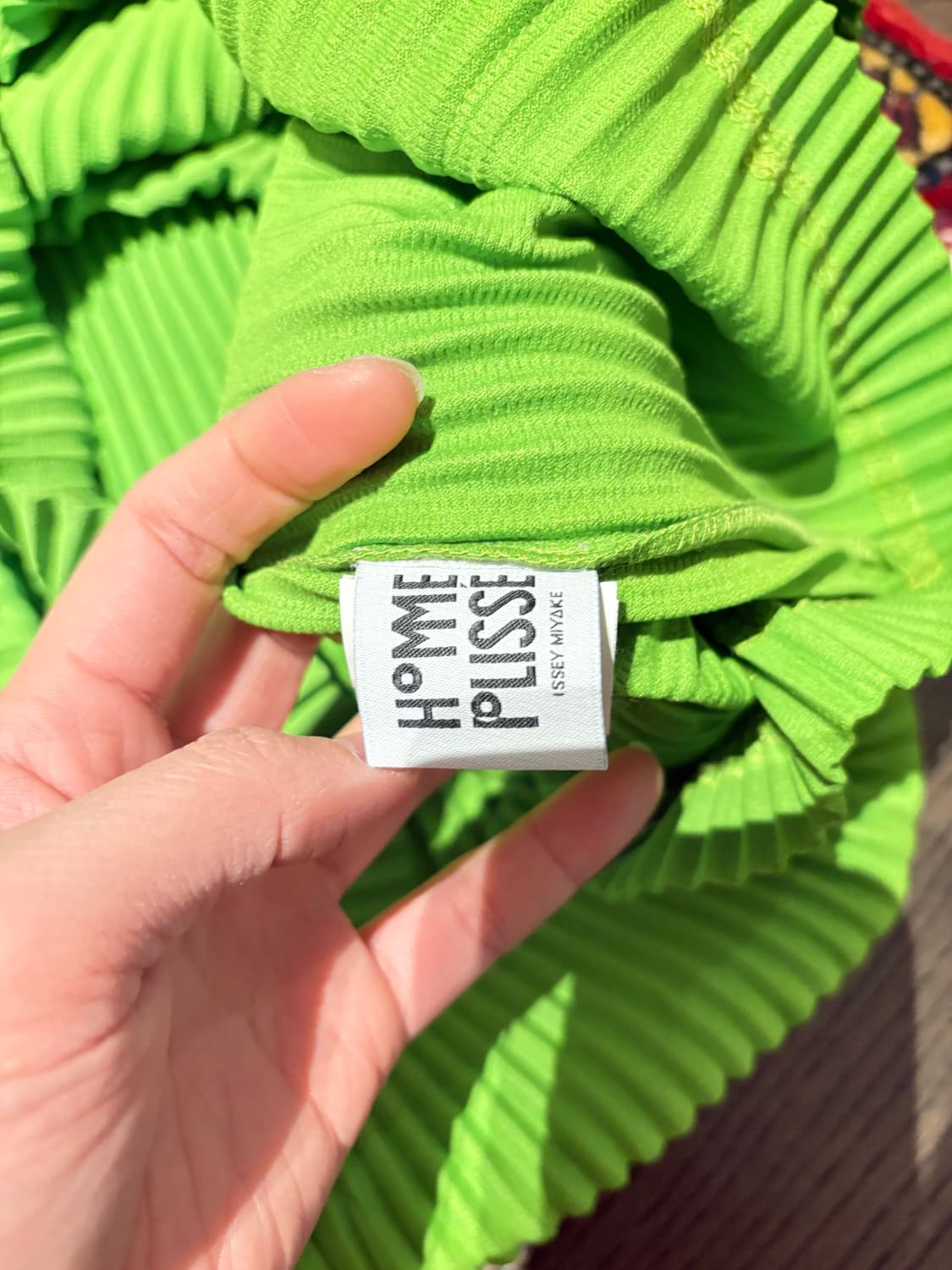 옴므플리세 후드 라임 2사이즈 상품이미지2