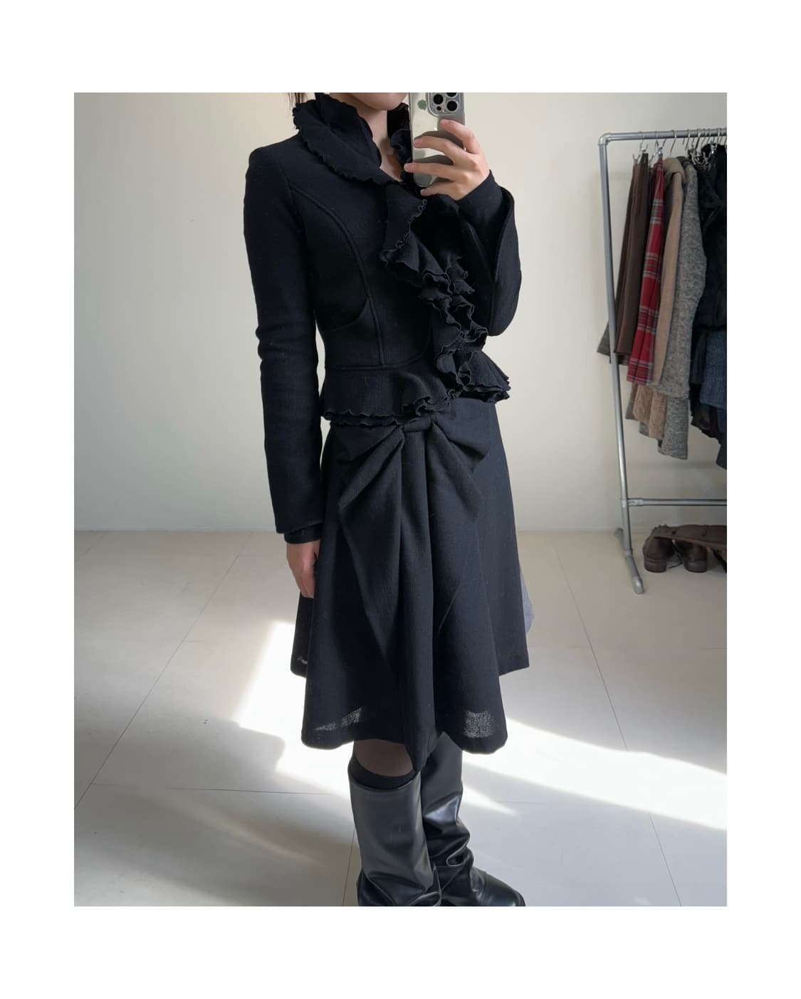 빈티지 프릴 울 자켓 상품이미지5