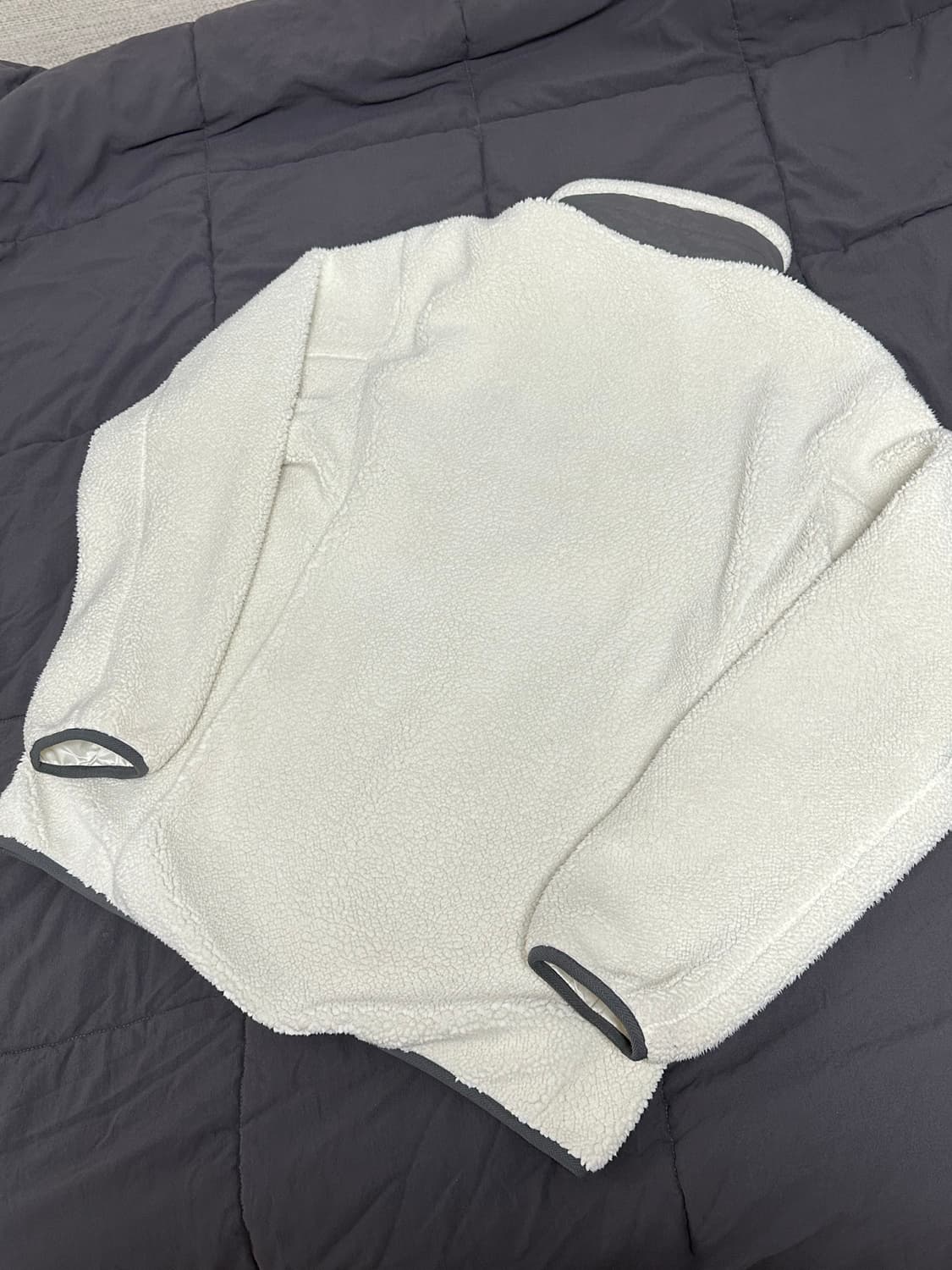 몽벨 후리스  플리스 뽀글이 화이트미디움 상품이미지3