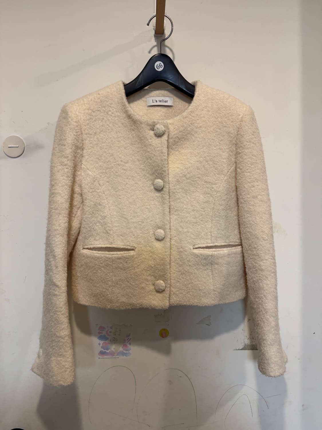 라플리에 크림 자켓 상품이미지1