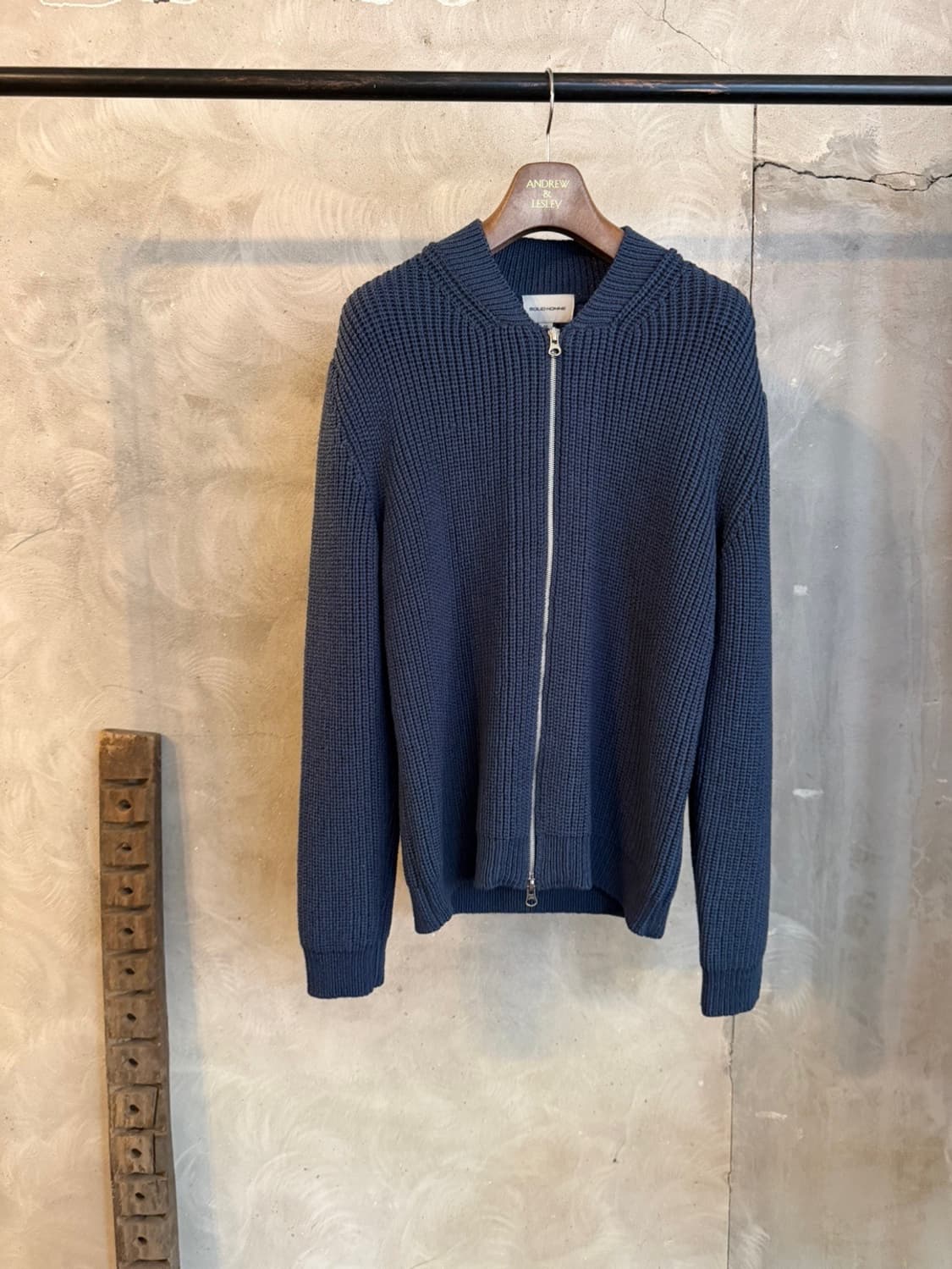 솔리드옴므 짚업 가디건 100 상품이미지6