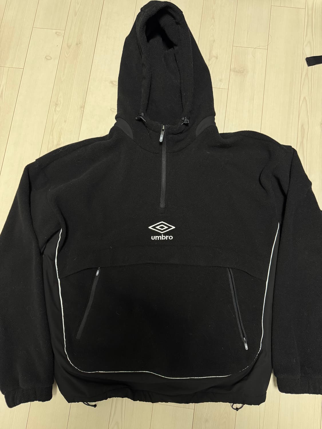 엄브로 후드 플리스 블랙 (XL) 상품이미지2