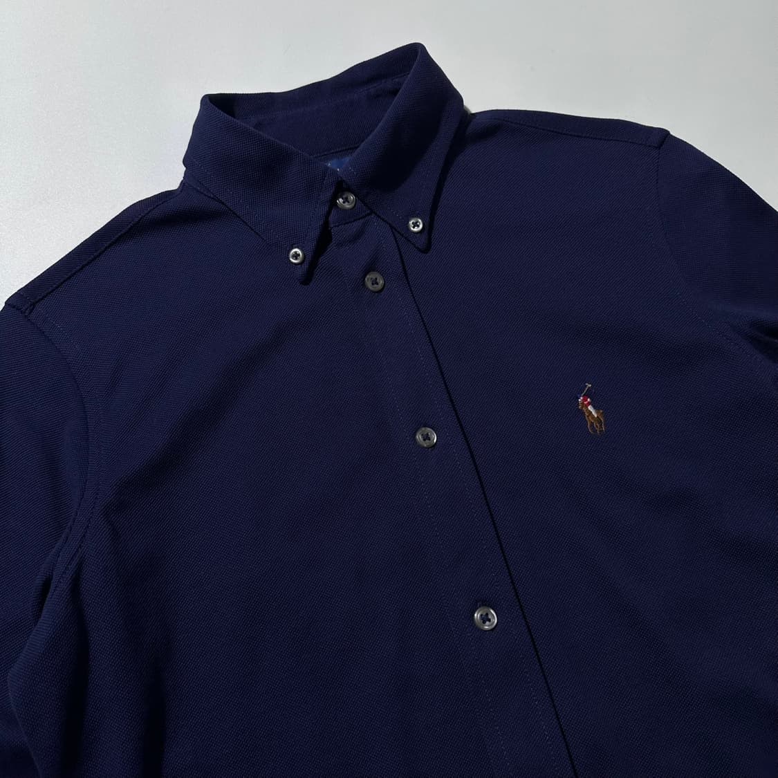 폴로 랄프로렌 니트 옥스포드 셔츠 네이비 상품이미지3