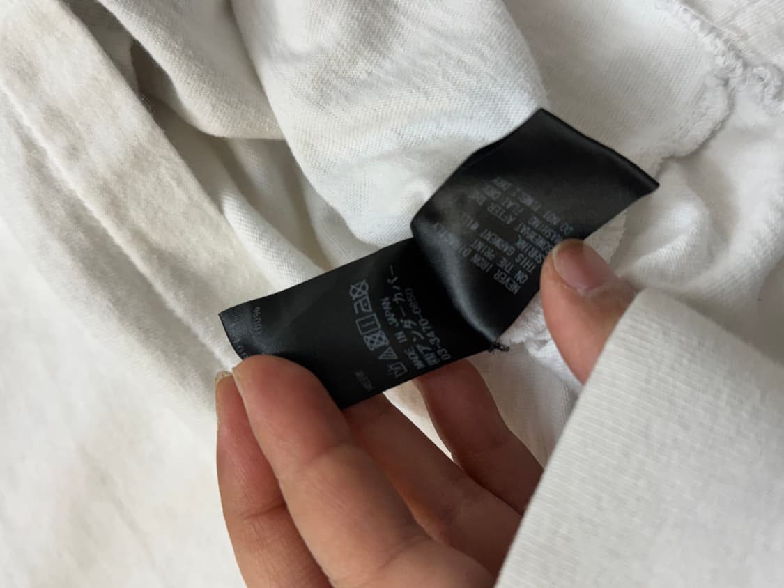 Undercover 언더커버 화이트색상 프린팅 반팔 티셔츠 상품이미지5