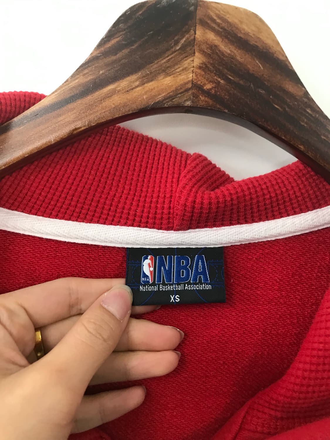 NBA 빅로고 레드 후드집업 상품이미지6