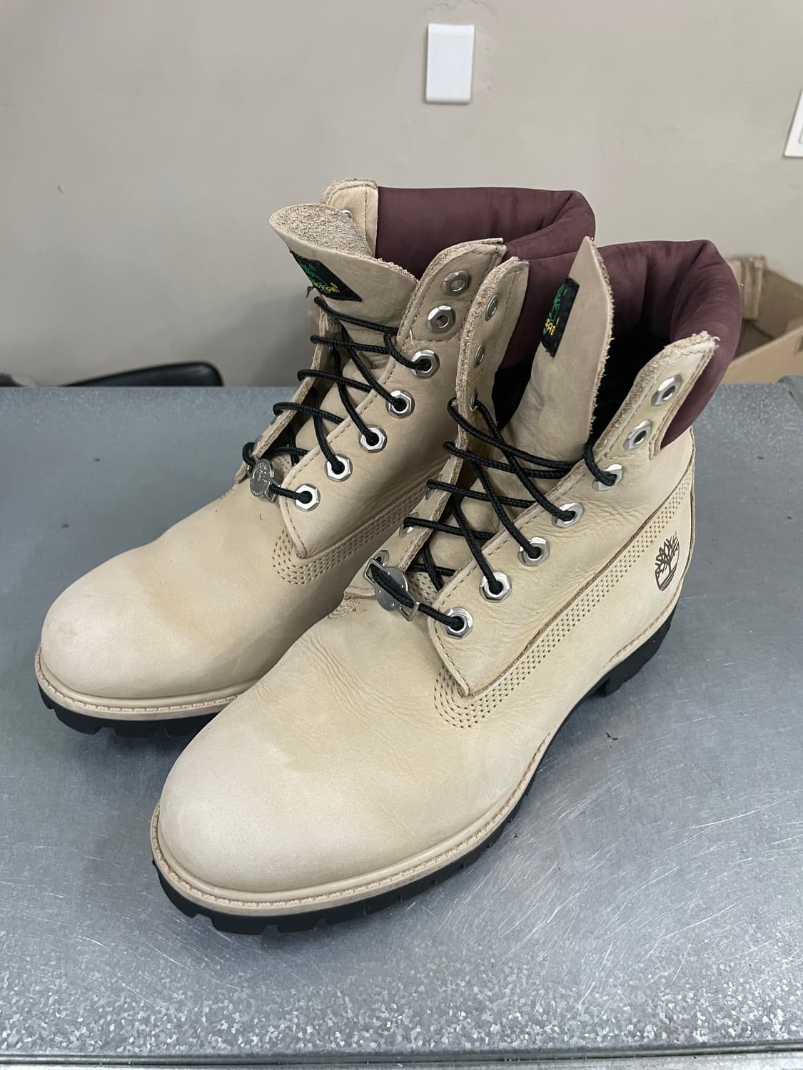 팀버랜드 6인치 프리미엄 워터프루프 부츠 라이트 베이지 US8 상품이미지2