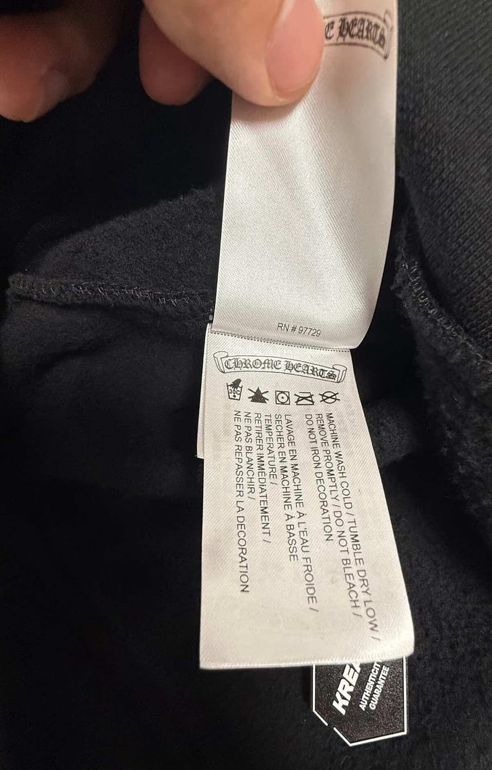 크롬하츠 홀스슈 로고 스웨트셔츠 블랙 상품이미지7