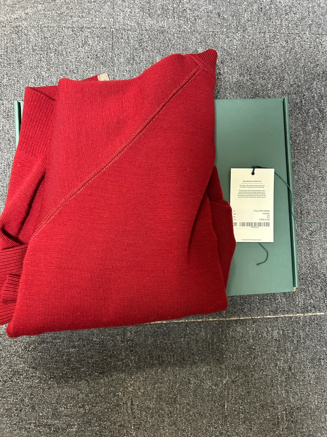 비헤비어 C2 Zip mil Cardigan vintage red 상품이미지2