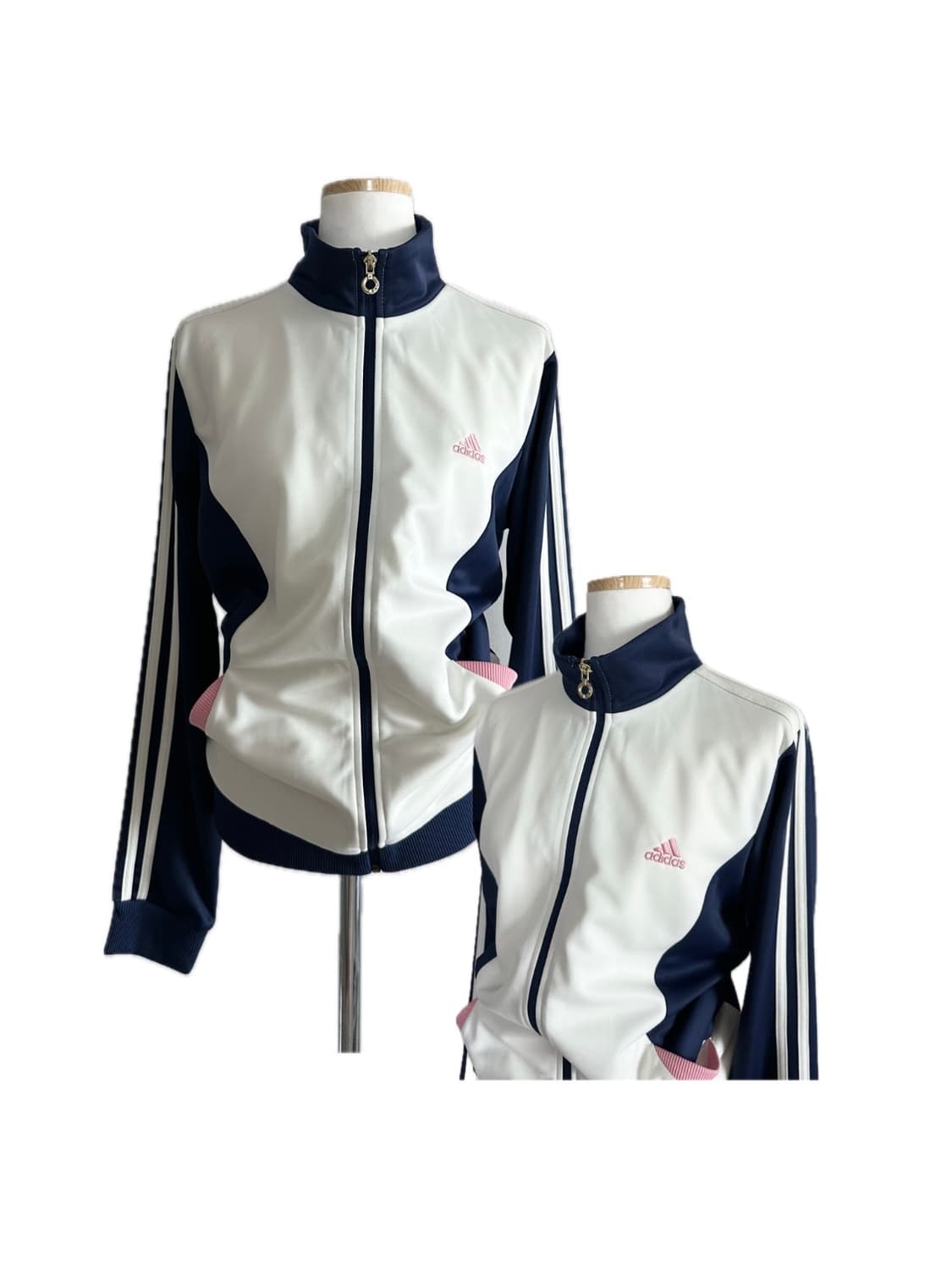 아디다스 트랙탑 져지 네이비핑크 희귀져지 상품이미지1