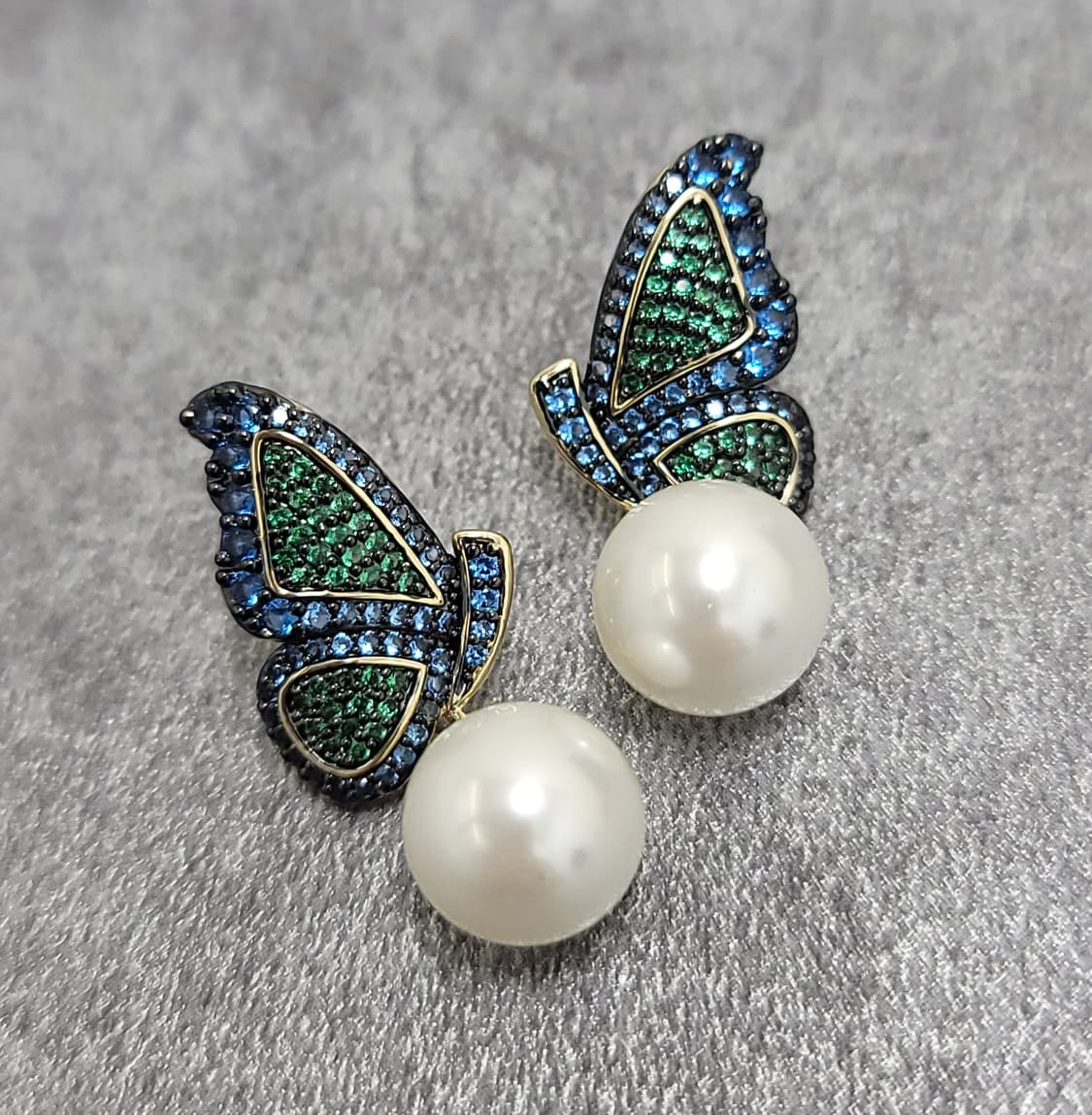 butterfly pearl earrings 상품이미지4