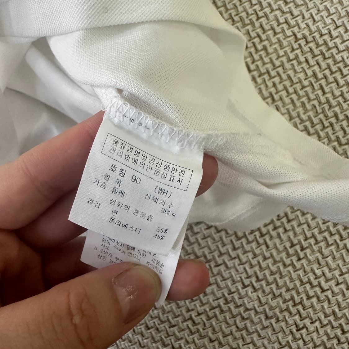 90 까스텔바작 자수 화이트 카라 반팔티 0416D 상품이미지3