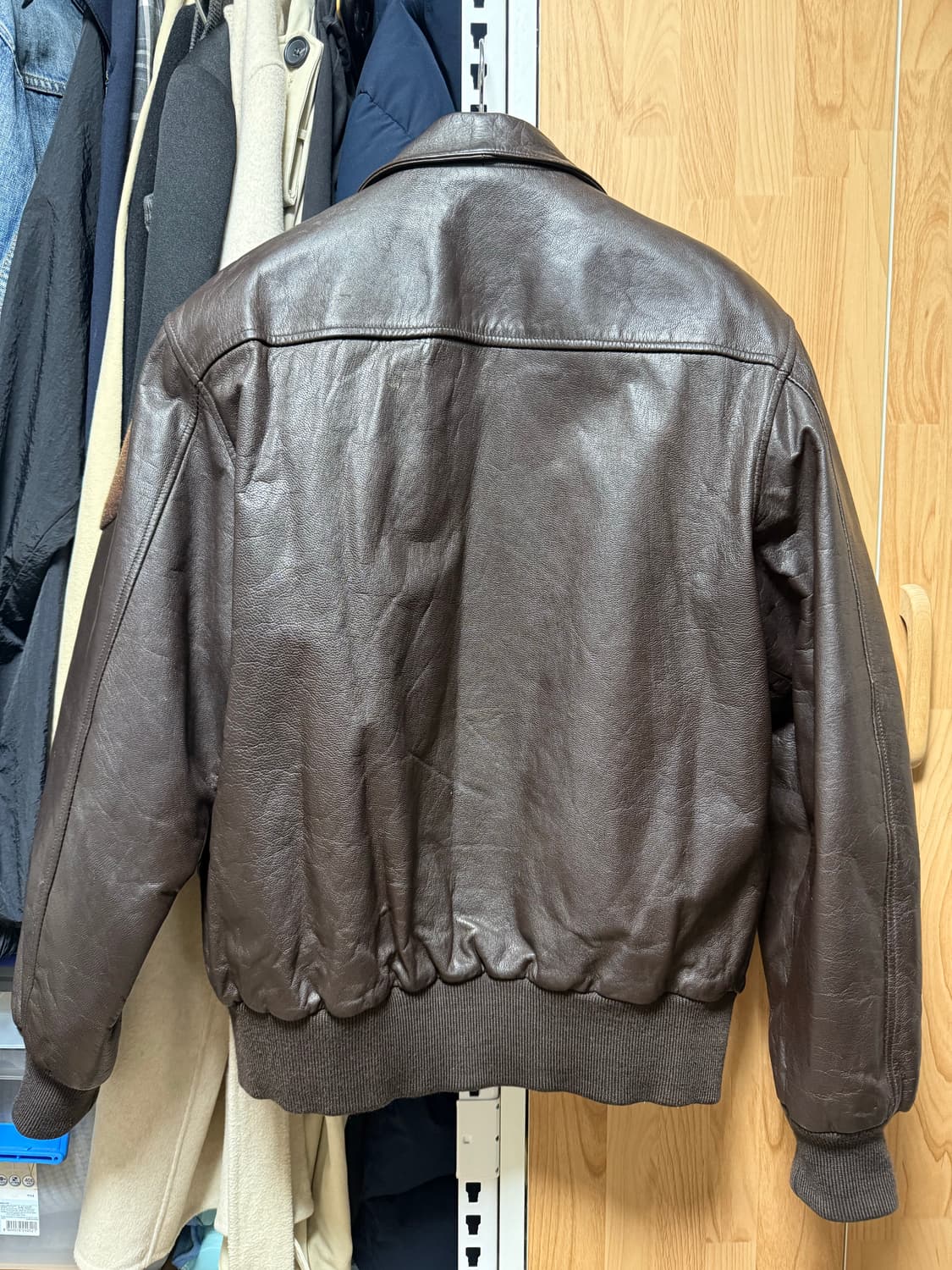 국군 A-2 레더 자켓 양가죽 3호 (A2 Flight Jacket Br 상품이미지2