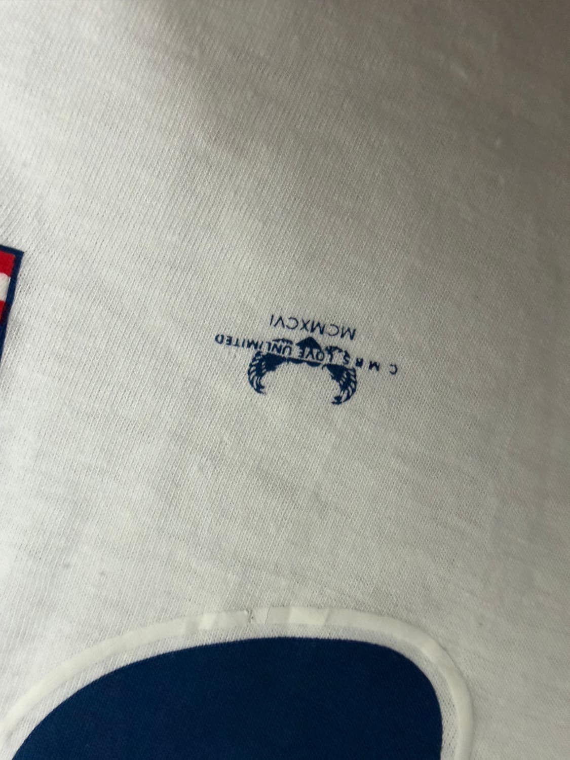 96‘s  USA성조기반팔티 XL 화이트싱글스티치 상품이미지3