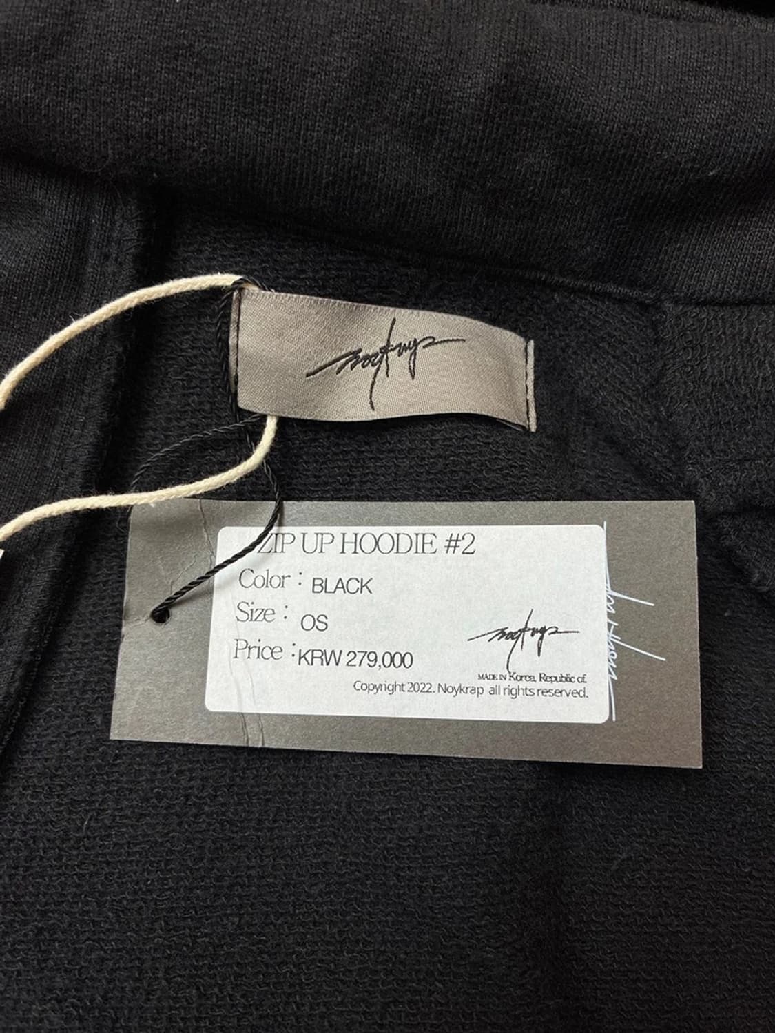 Noykrap 노이크랩 해체주의 지퍼 후드 집업 PN5622    상품이미지8