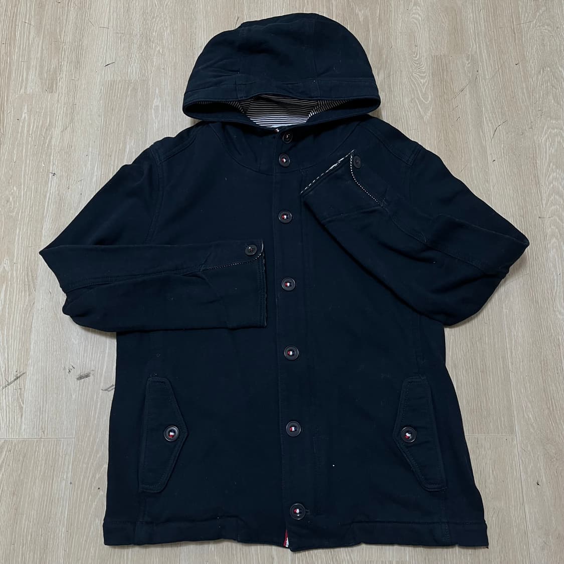 쉽스 SHIPS 여성 모직 버튼 후드집업 XL(105) 상품이미지7