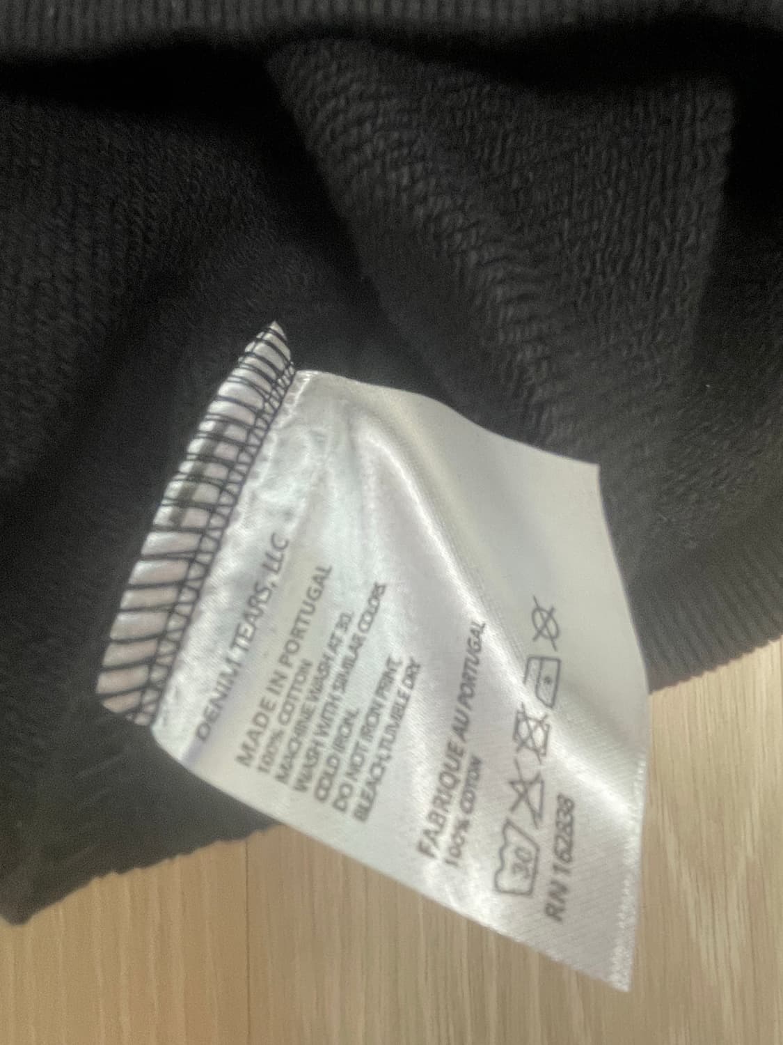 데님티어스 후드 블랙 m 상품이미지4