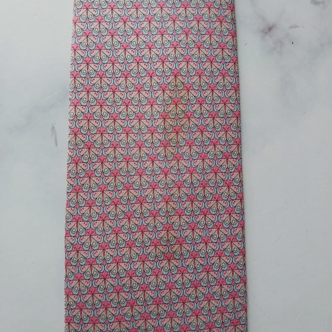 살바토레 페라가모 실크 나비 모티브 넥타이 8.2cm B등급 K2178 상품이미지5