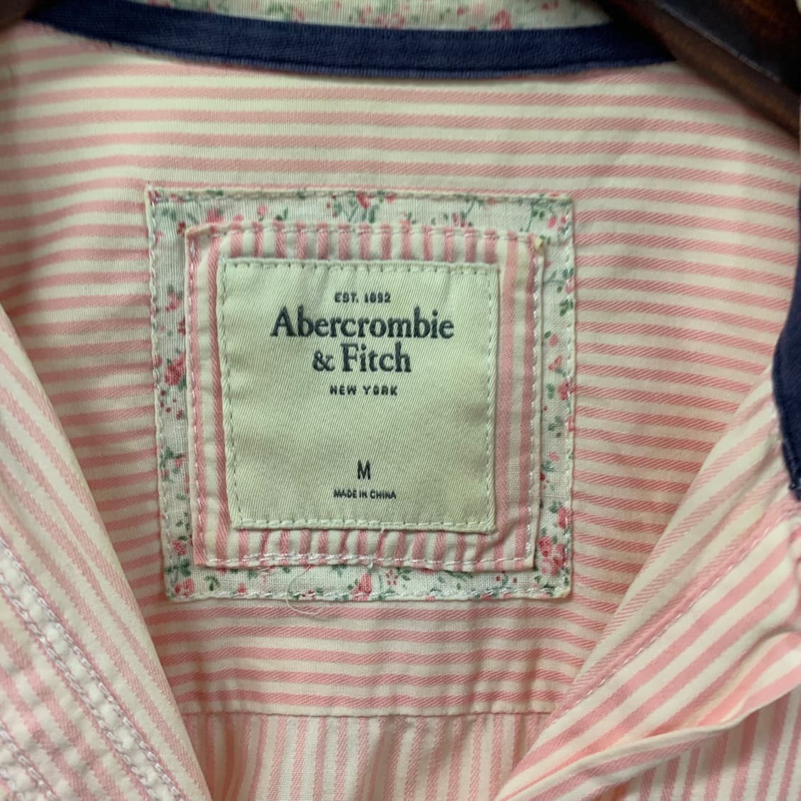 아베크롬비 산양로고 스트라이프 포켓 셔츠 상품이미지5