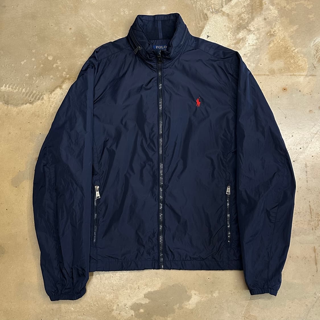 L 폴로랄프로렌 내장후드 네이비 나일론 자켓 상품이미지2