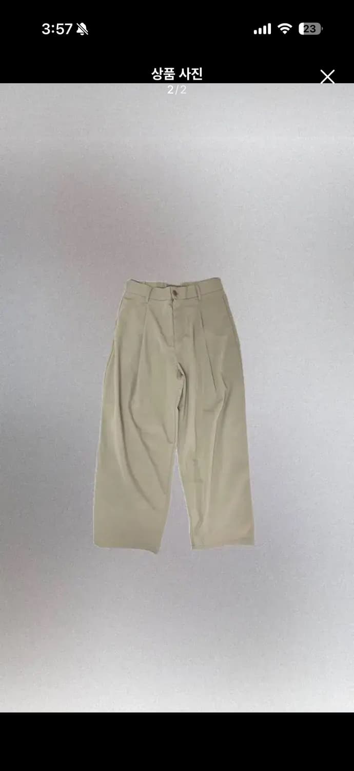 무인양품 턱 와이드 팬츠 L 상품이미지2