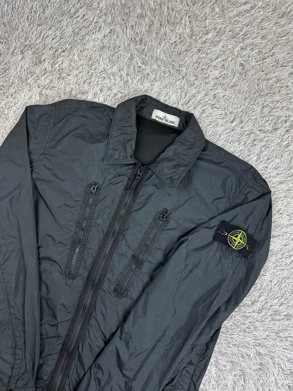 [L] 백화점판 정품 스톤아일랜드 21FW 크링클랩스 나일론 오버셔츠 상품이미지1