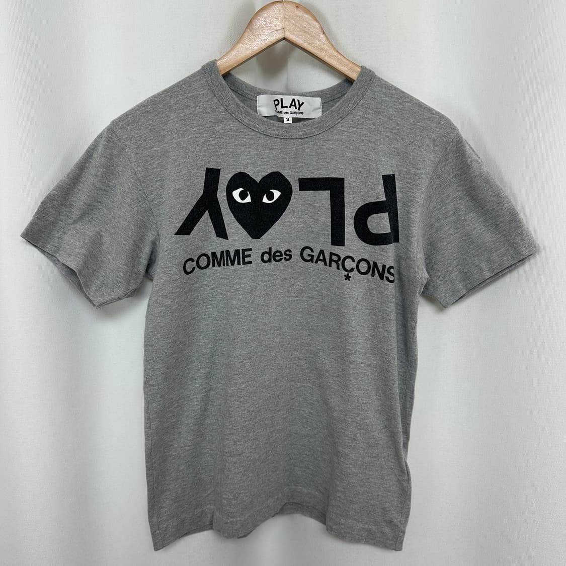 꼼데가르송 여자 면100% 반팔티 그레이 S  상품이미지1