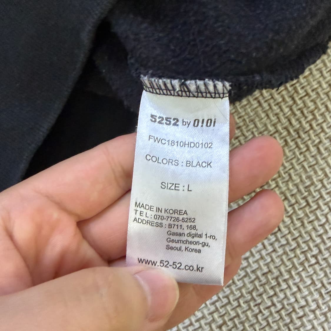 L oioi 오리지널 빅로고 후드티 0608D2 상품이미지4