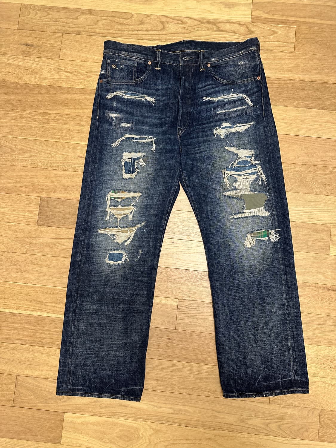 더블알엘 rrl 빈파포 리페어 섬터 진 상품이미지1