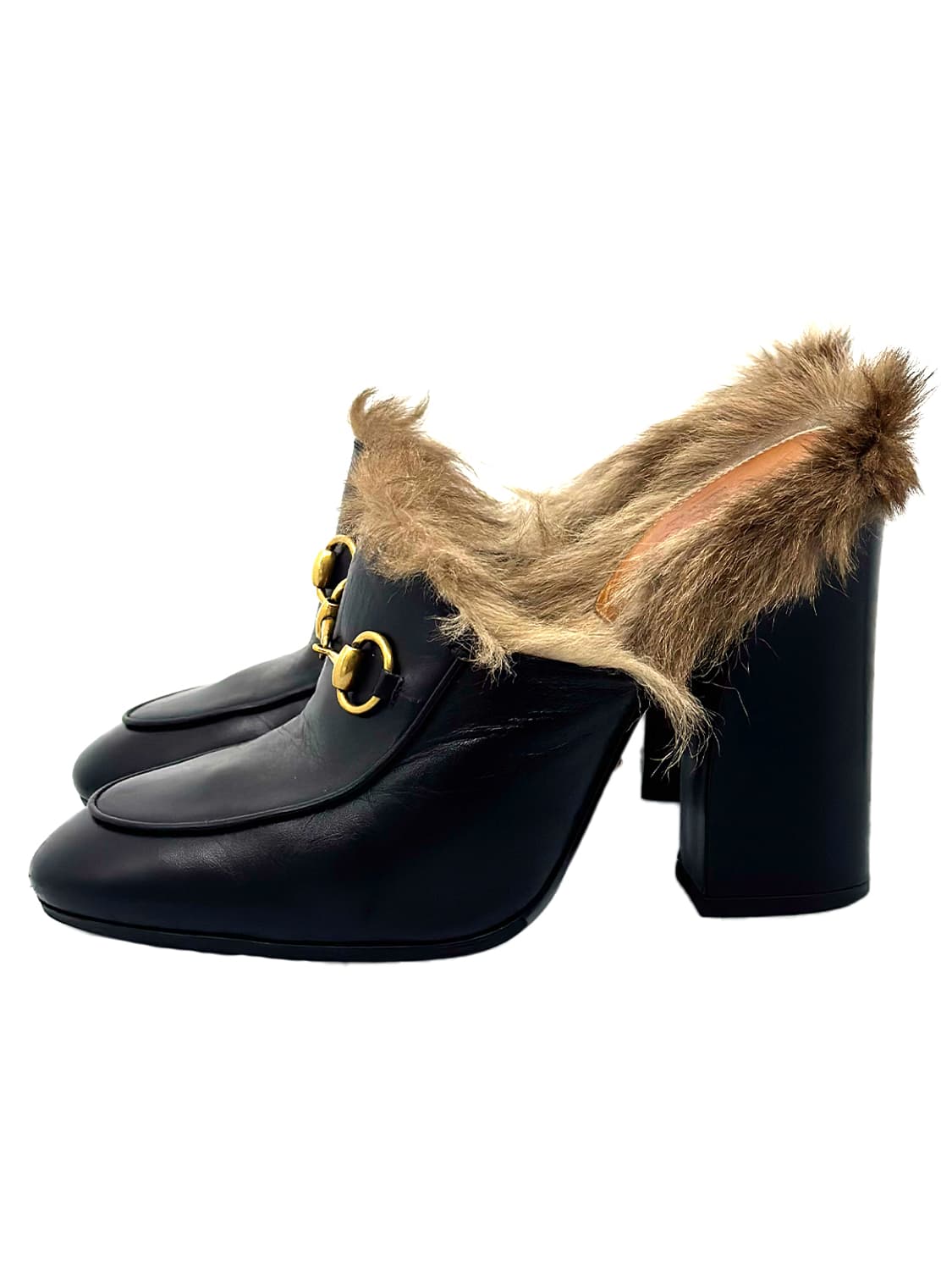 Gucci Horsebit Fur Mules/ 37 상품이미지2