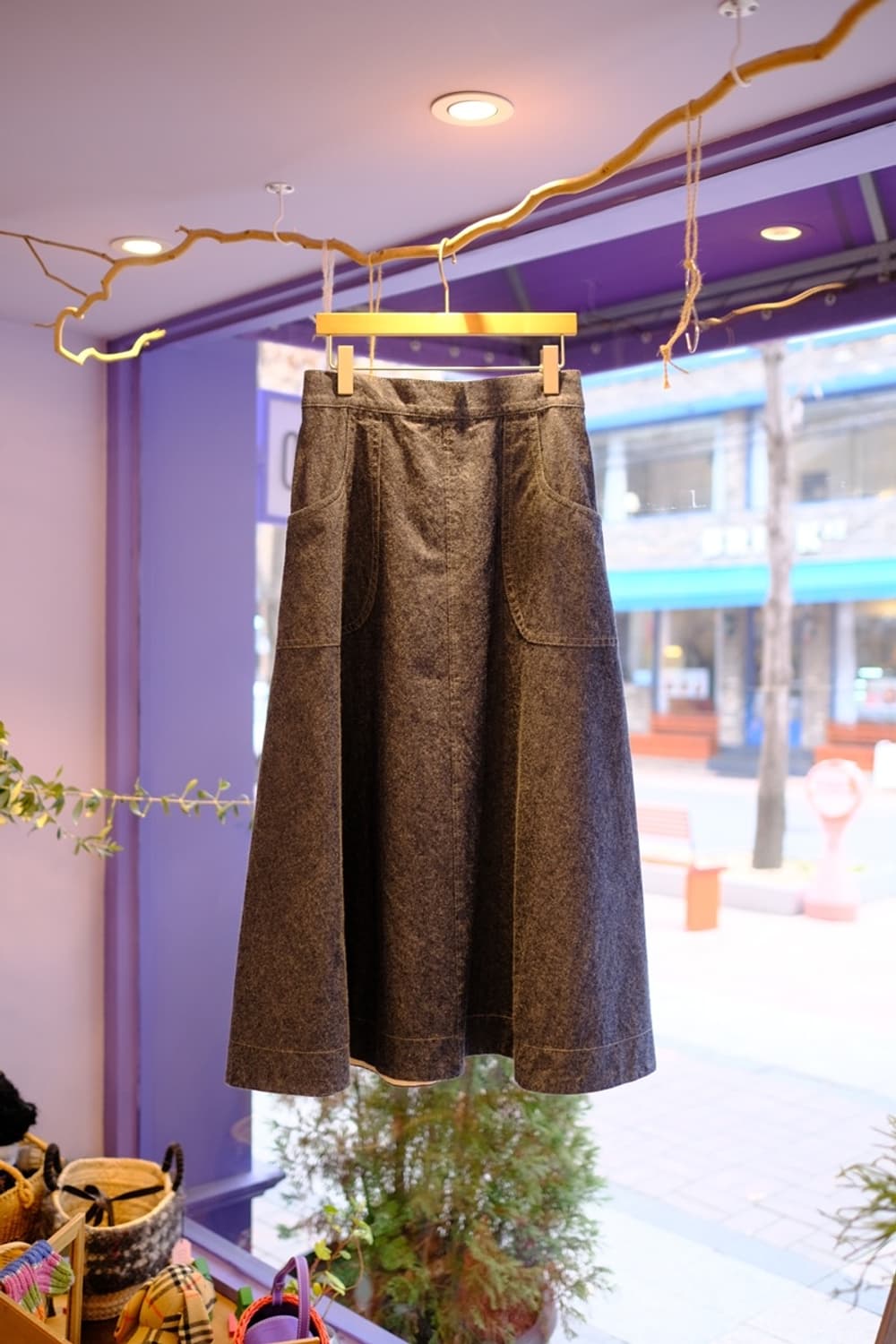 [J.P.N] 데님 롱스커트 상품이미지3