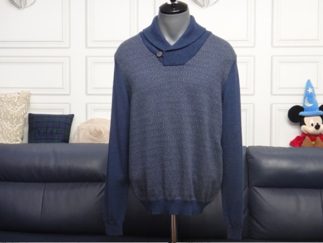 (95) 브룩스 브라더스 메리노울100% 숄카라 니트 상품이미지1