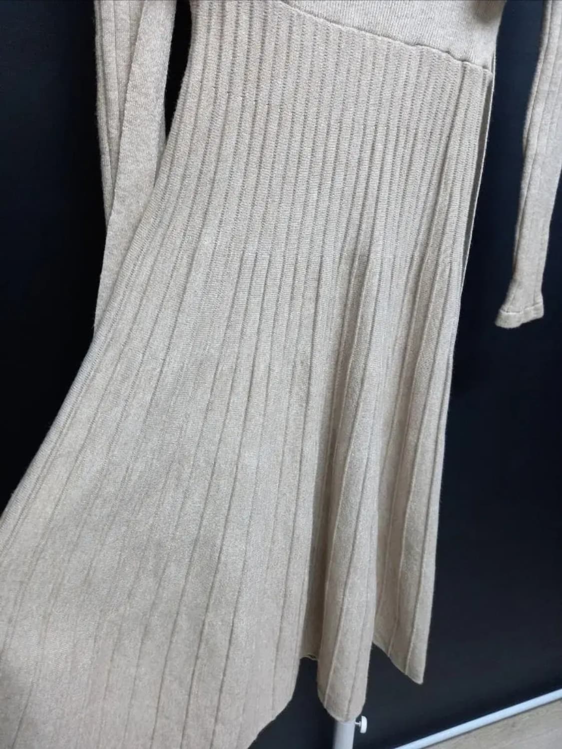 새 로드샵 춘추동 니트 플레어 롱 원피스 F 33-55 상품이미지7