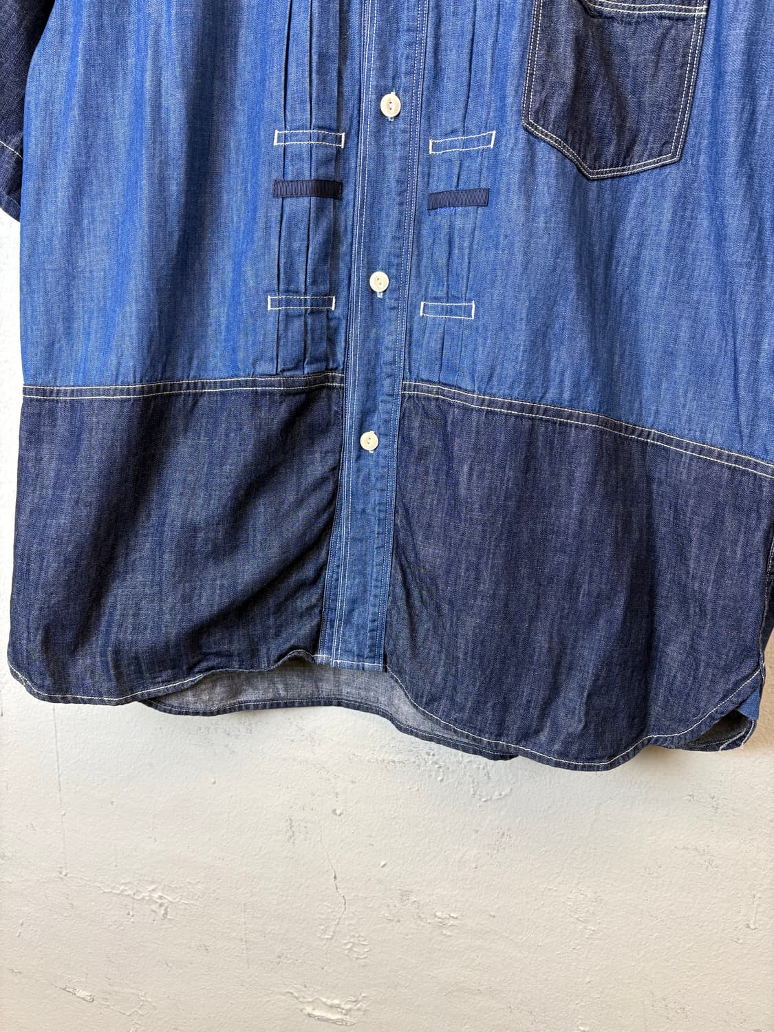 네이머클로딩 1세대 데님 믹스 셔츠 상품이미지5