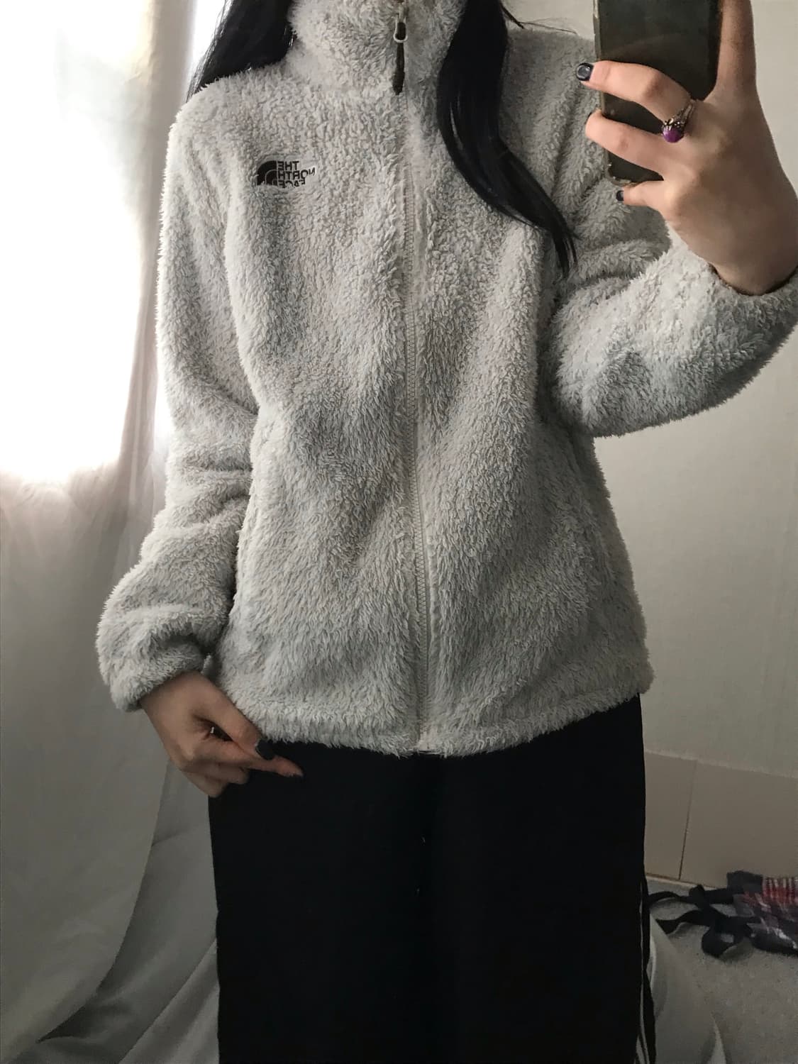 노페 연그레이 후리스 상품이미지4