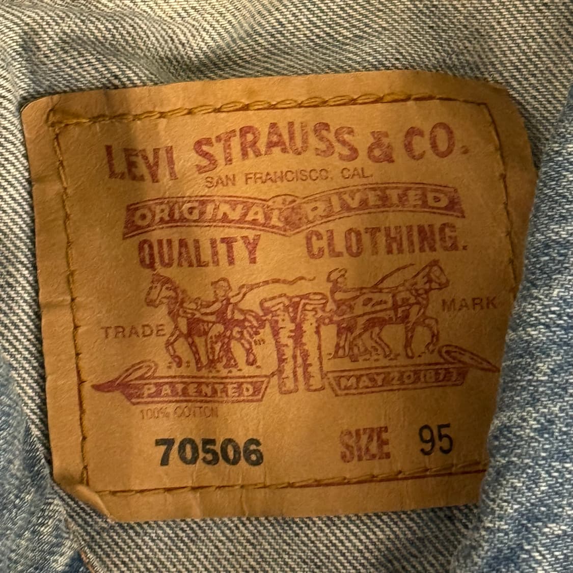 리바이스 데님 청자켓 (95) 상품이미지2