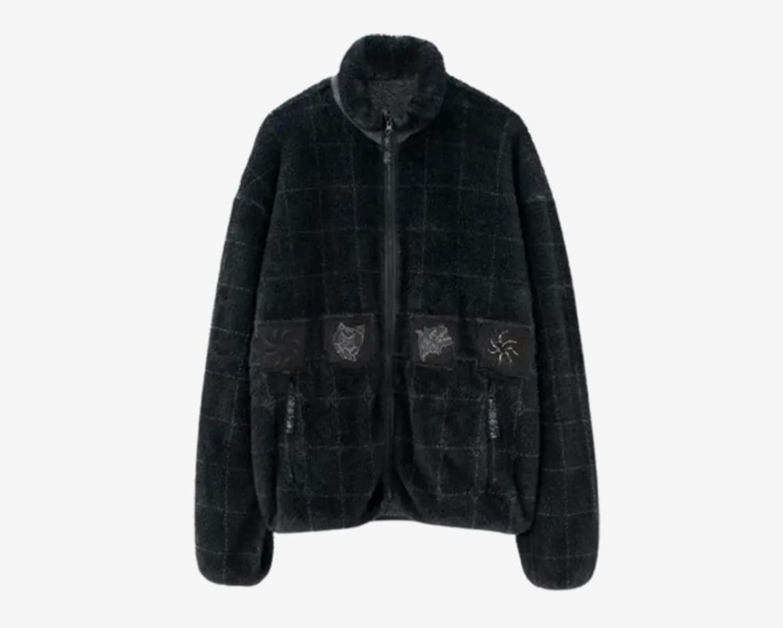 [2] 폴리테루 행크 후리스 블랙 잉크 플리스 행리스 상품이미지1